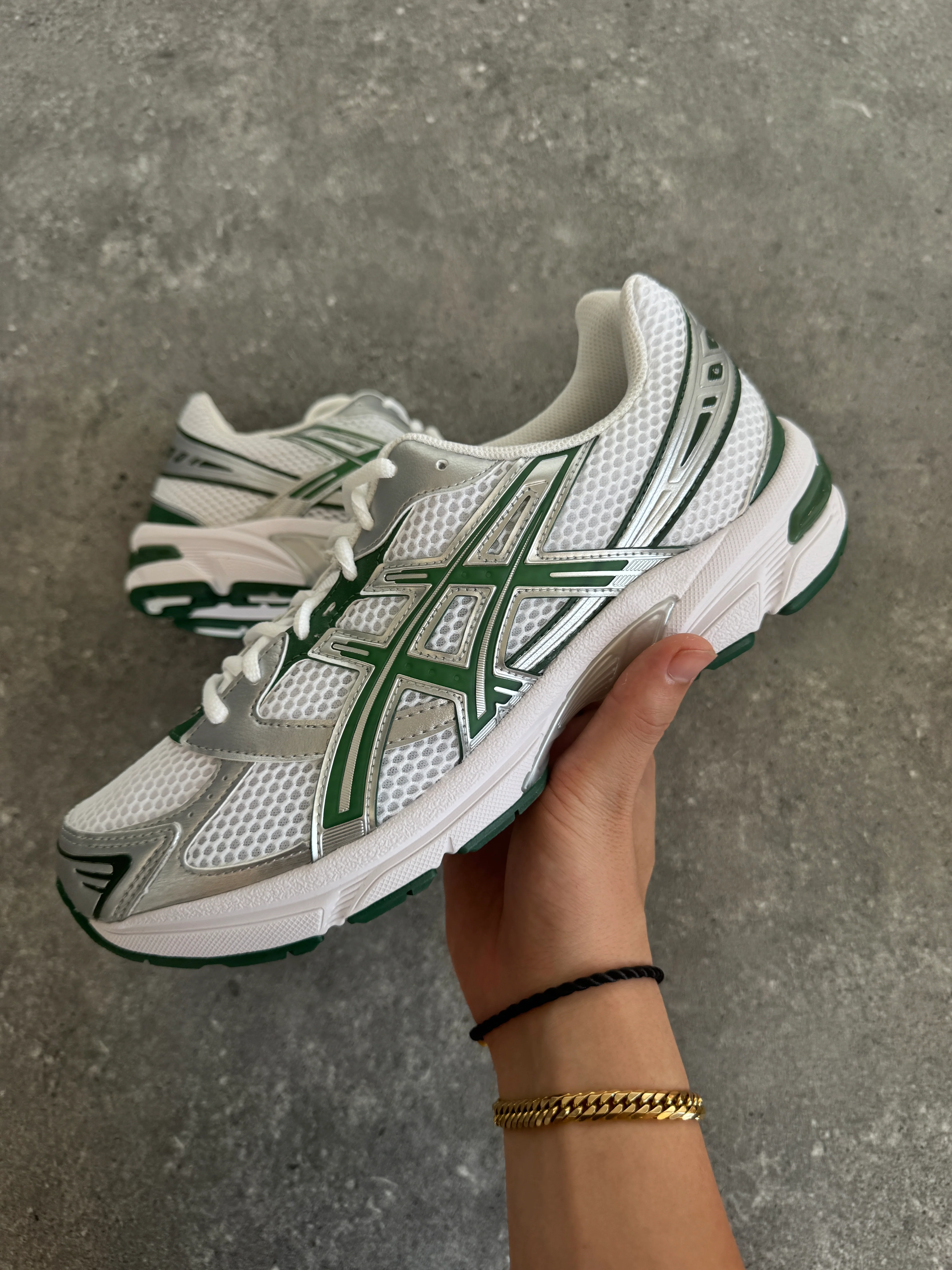 ASICS Gel-1130 White Hunter Green - Image 3