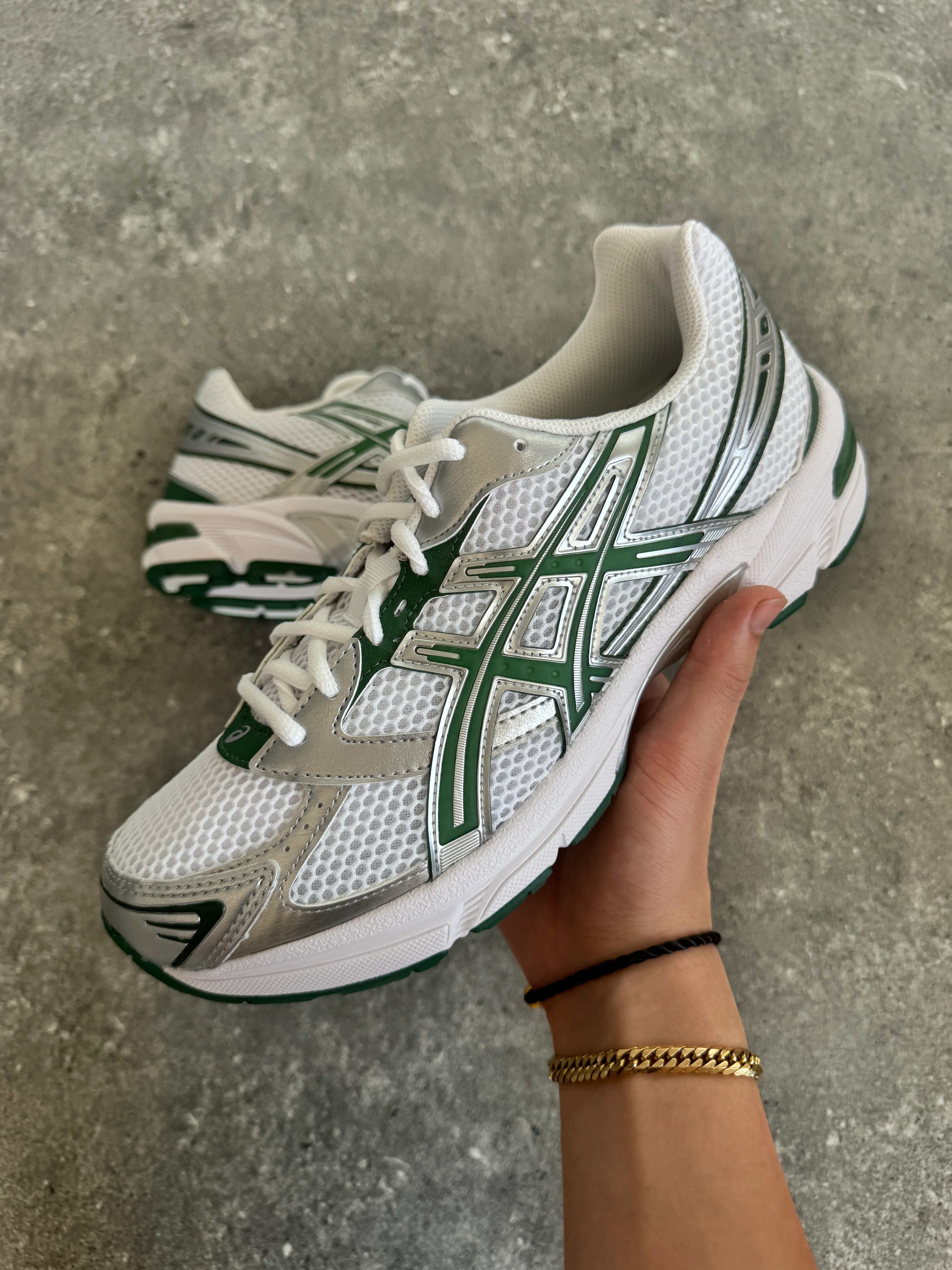 ASICS Gel-1130 White Hunter Green - Image 4