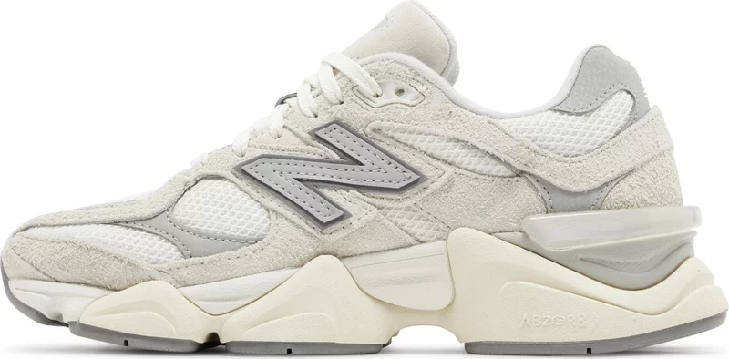 New Balance 9060 Moonbeam Sea Salt White Suede - Image 4