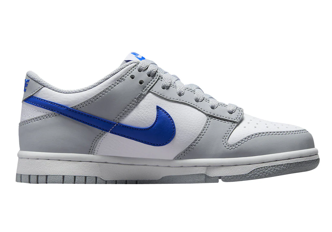 Nike Dunk Low Wolf Grey Royal (GS) - Image 3