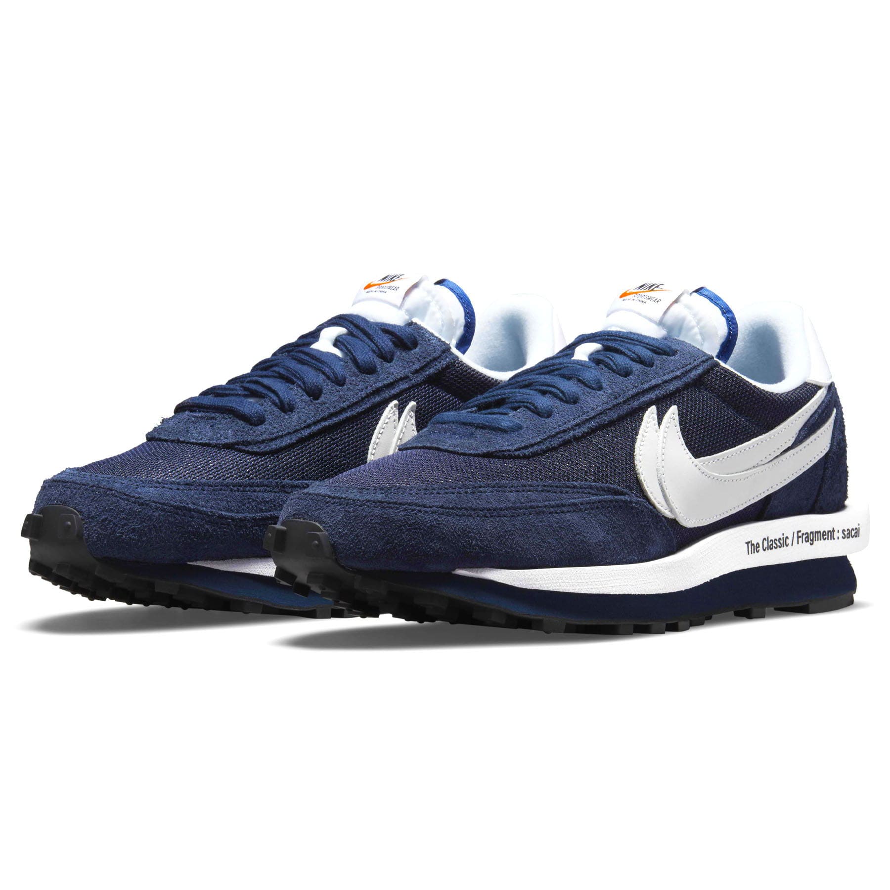 Nike LDV Waffle x Sacai x Fragment Design Blackened Blue - Image 3