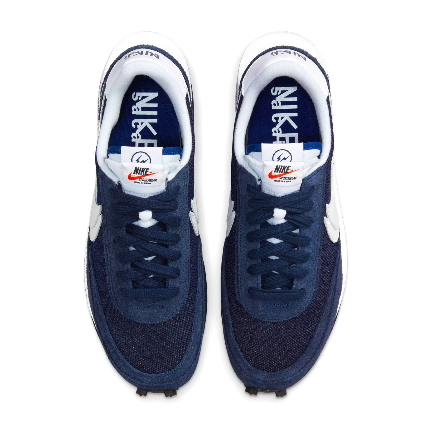 Nike LDV Waffle x Sacai x Fragment Design Blackened Blue - Image 4