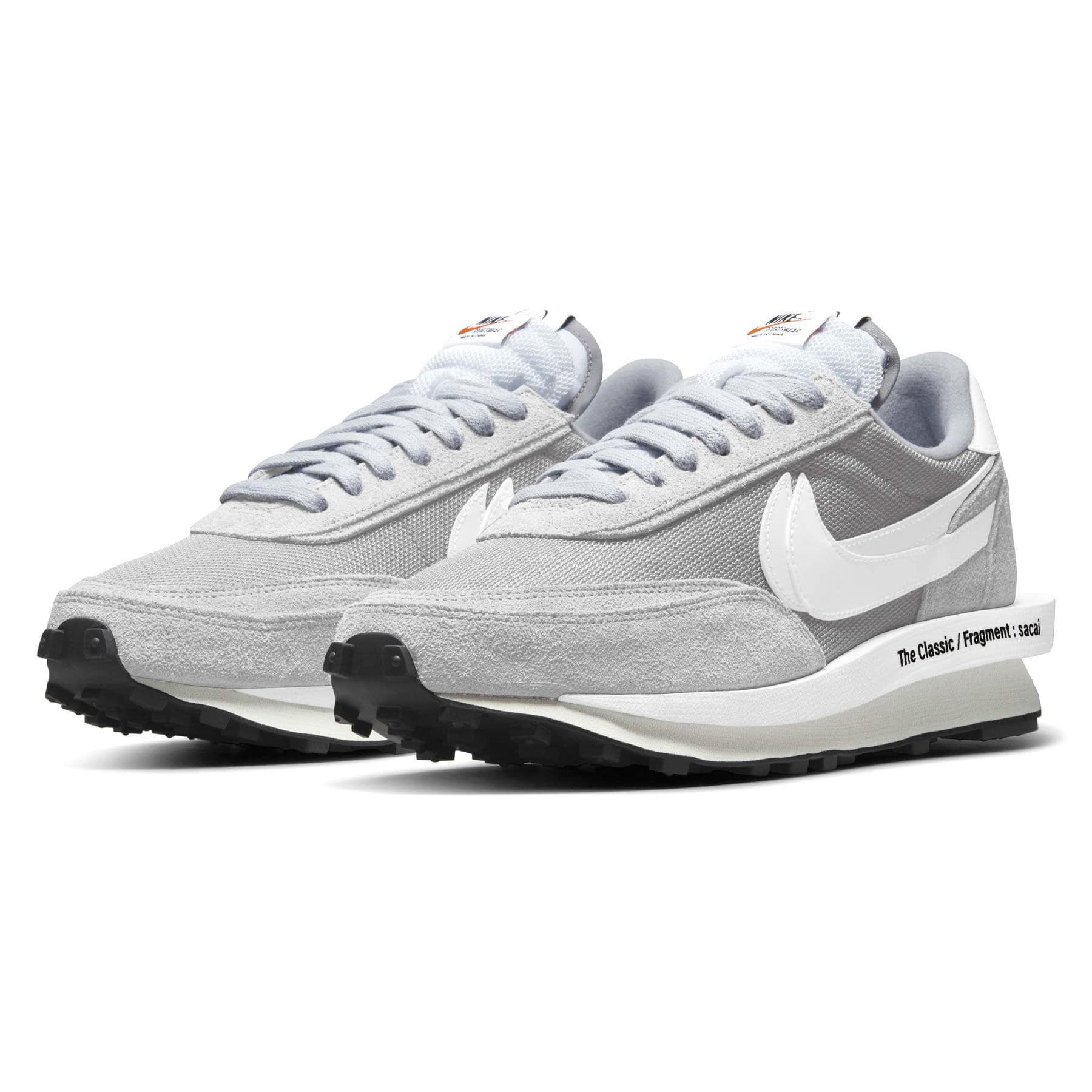 Nike LDV Waffle x Sacai x Fragment Design Light Smoke Grey - Image 3