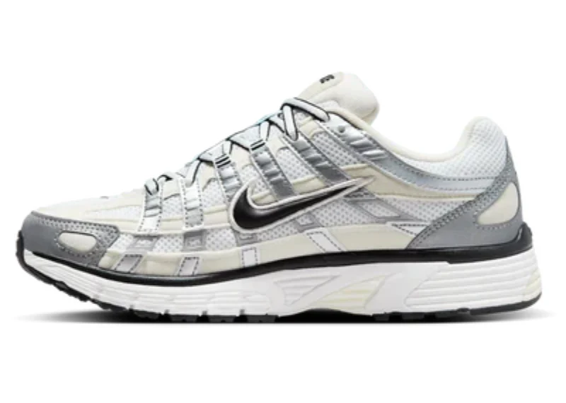 Nike P-6000 Coconut Milk Metallic Silver - Image 3