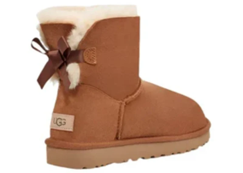 UGG Mini Bailey Bow II Boot Chestnut - Image 3
